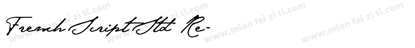 French Script Std Re字体转换